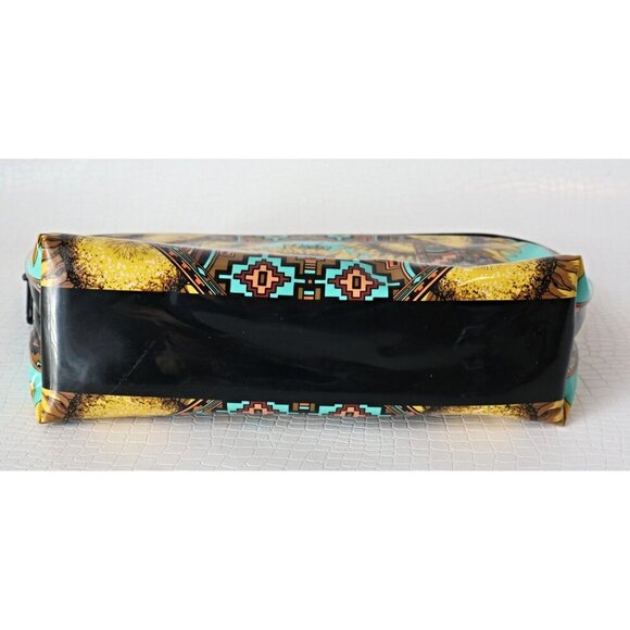 Vintage Bob Mackie Make Up Bag Tote Sunflower Cosmetic Bag - Picture 5 of 5